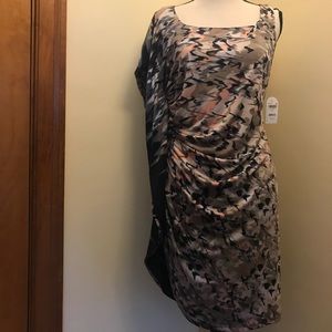 NWT Jessica Simpson asymmetrical ruffle side dress